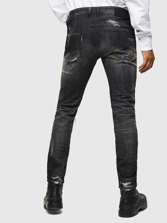 Diesel THOMMERT Sweat jeans čierne