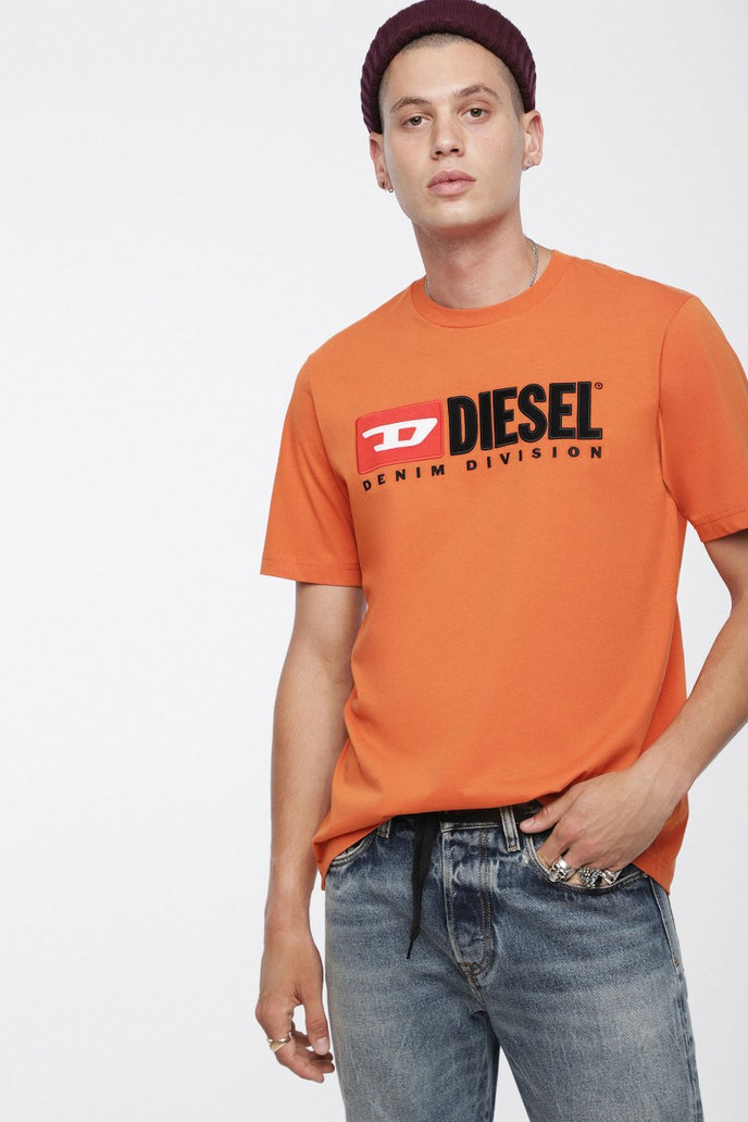 Diesel T JUSTDIVISION TSHIRT oranžové
