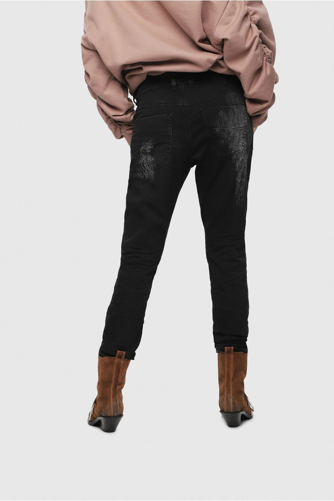 Diesel KRAILEYBNE Sweat jeans - čierna
