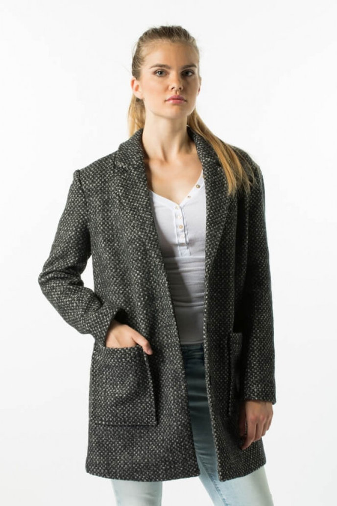 Gia wool coat sivý