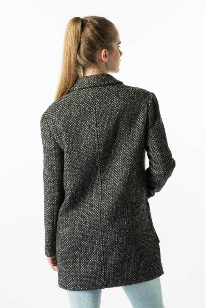 Gia wool coat sivý