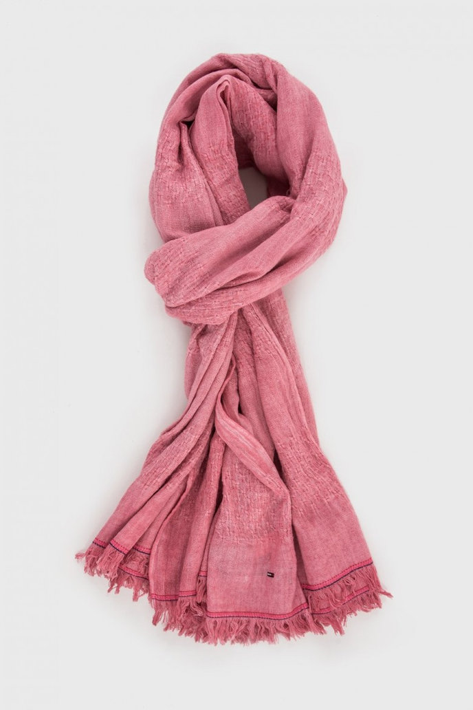 Striped scarf 5 ružový