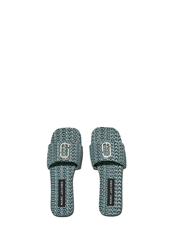 THE J MARC DENIM SANDAL modré