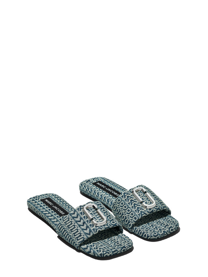 THE J MARC DENIM SANDAL modré