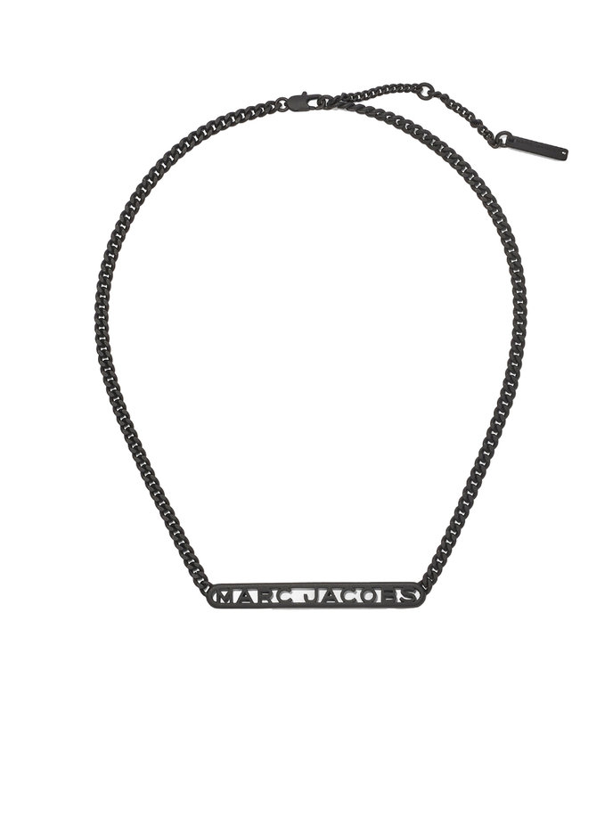 MONOGRAM DTM CHAIN NECKLACE čierny