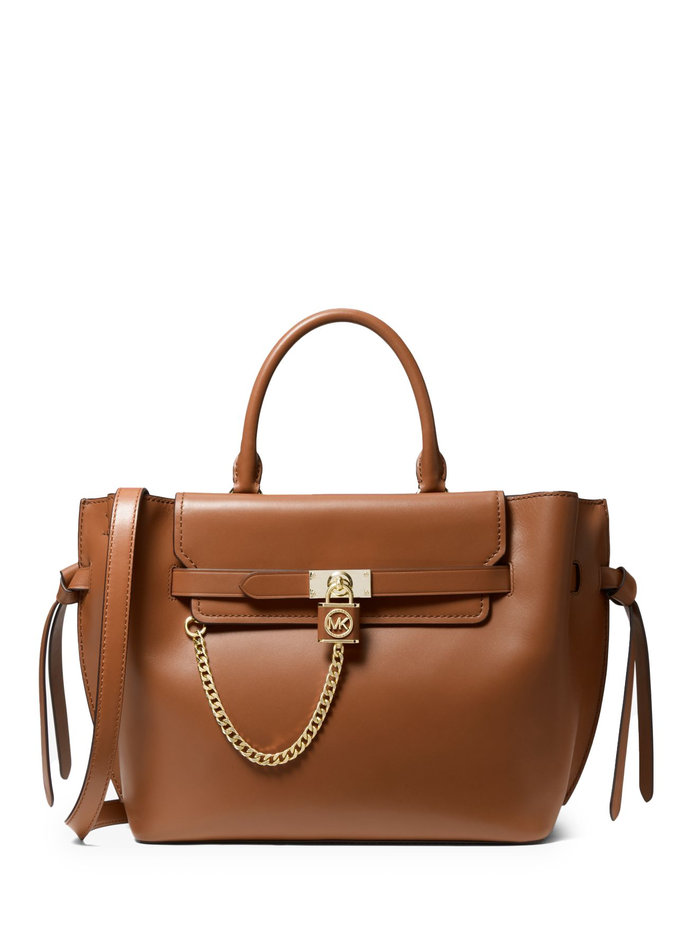 LG BELTED SATCHEL hnedá