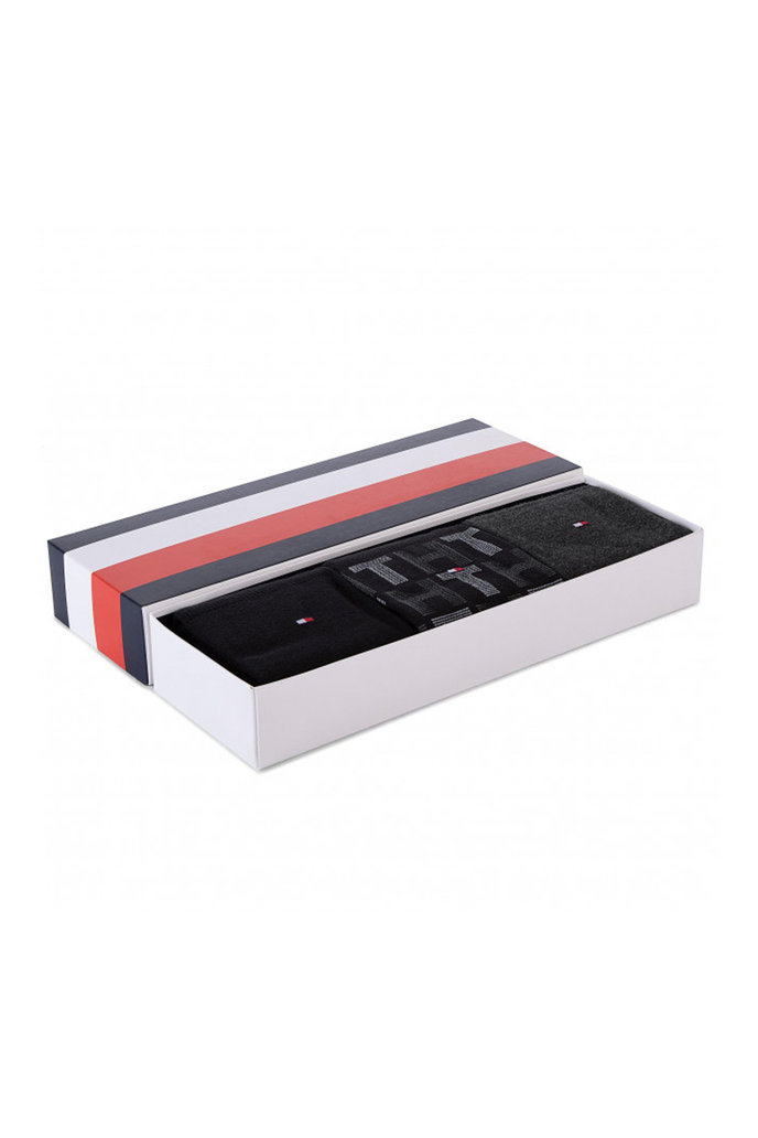 Tommy Hilfiger MIXED STRIPES GIFTBOX 3 pack sivé
