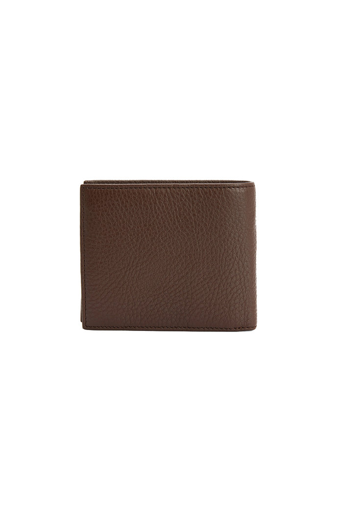 PREMIUM LEATHER CC FLAP AND COIN hnedá