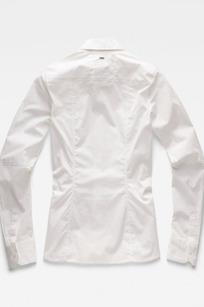 G-STAR Core 3d slim shirt wmn l/s biela