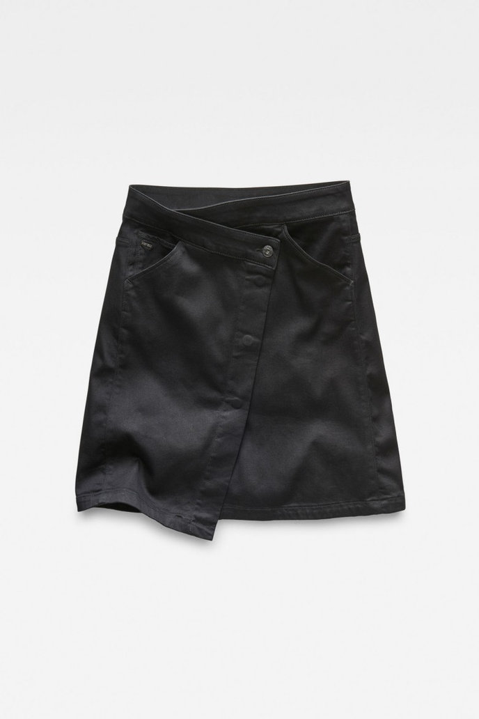 G-STAR 5621 Wrap Skirt čierna
