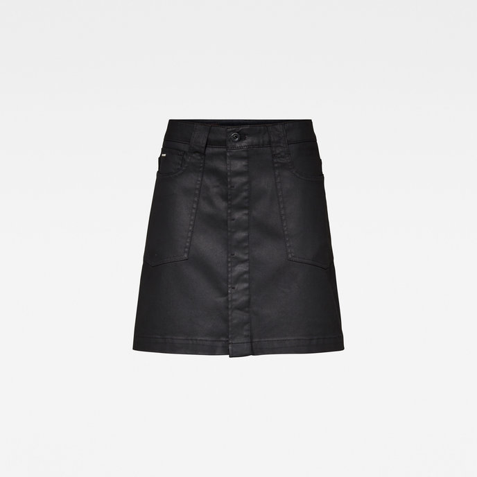 Workwear a-line skirt čierna