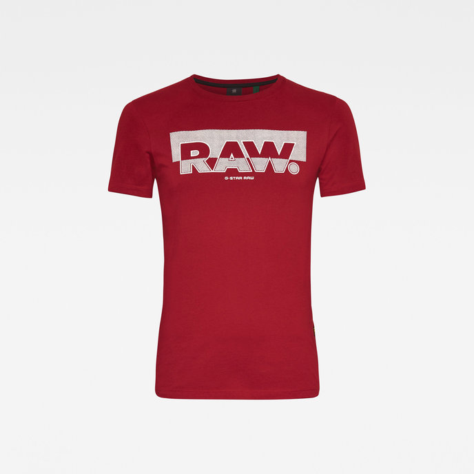 Raw. Graphic Slim R T S\S červená