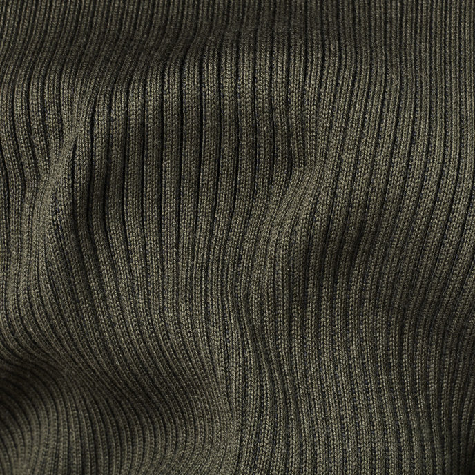 Plated lynn dress mock slim knit wmn l\s zelené
