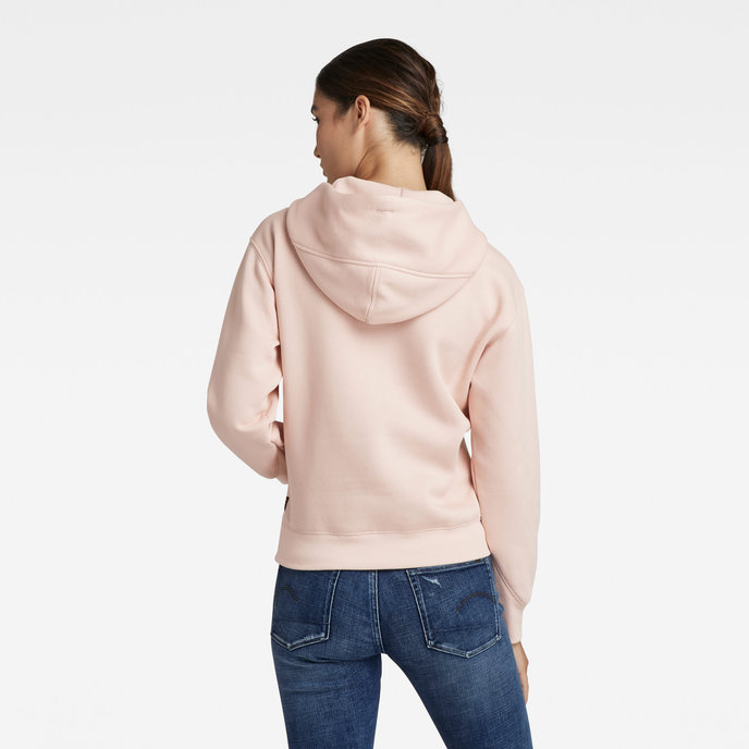 Premium core originals logo hoodie ružová