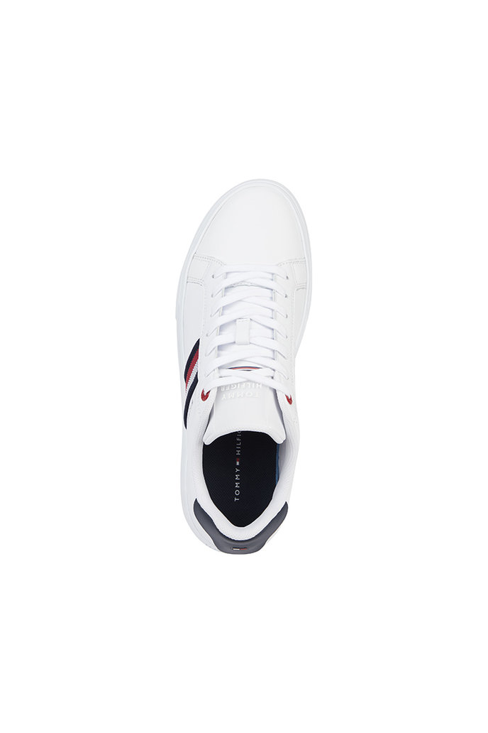 Tommy Hilfiger ESSENTIAL LEATHER CUPSOLE biele