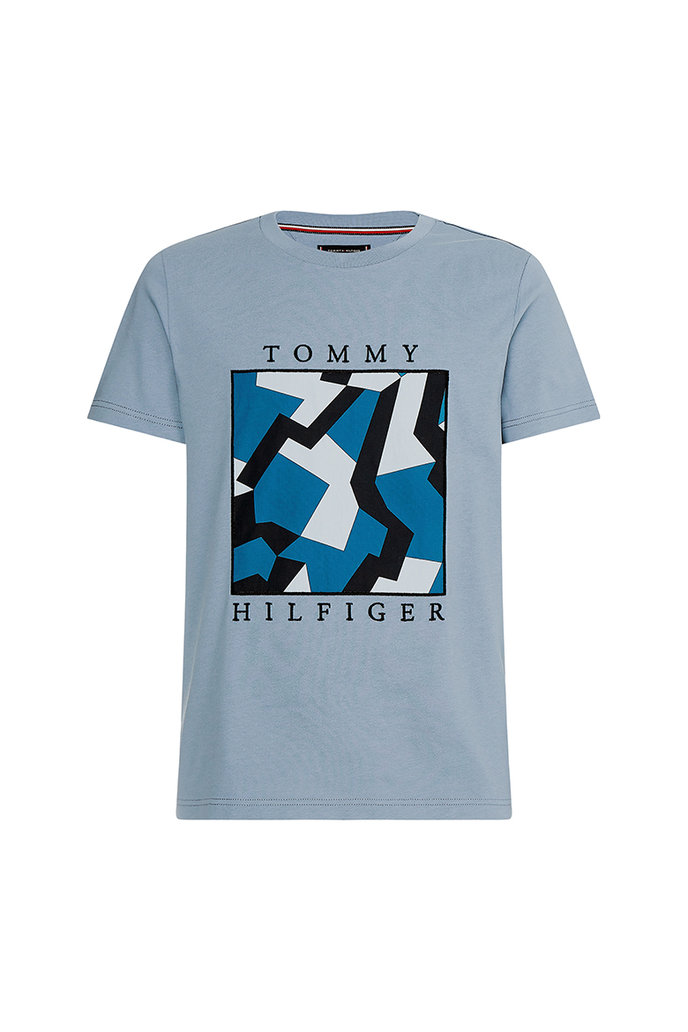 Tommy Hilfiger DAZZLE BOX TEE modré
