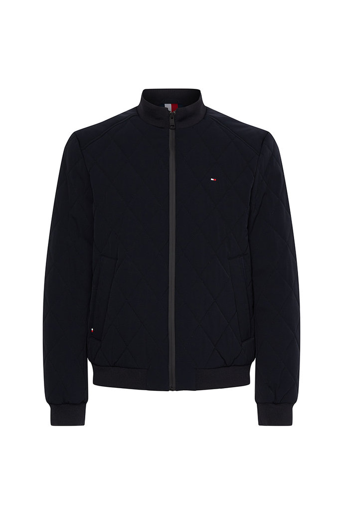 Tommy Jeans BSTRETCH DIAMOND QUILTED JACKET modrá