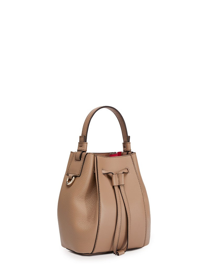 FURLA MIASTELLA MINI BUCKET BAG hnedá