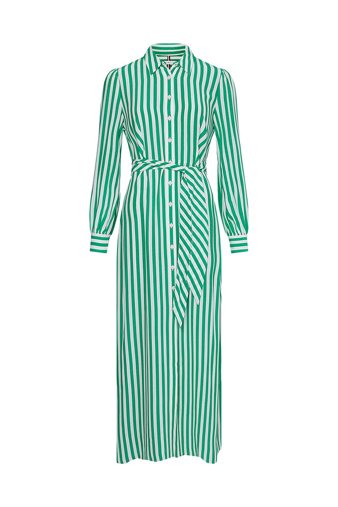 VISCOSE CDC LONG SHIRT DRESS vzorované